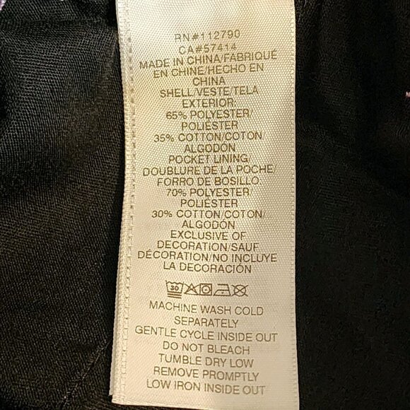 True Religion Women's Military SN Cargo Pants Jet Black Size 28 - Picture 13 of 14